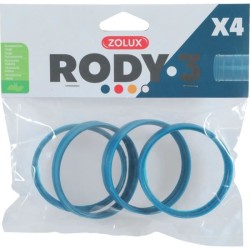 Connecteurs pour cage rongeur Rody3 - ZOLUX - Roylounge - Bleu - 4 pie