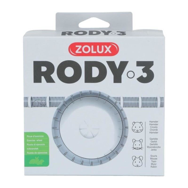 Roue d'exercice silencieuse adaptés aux cages Rody3 - ZOLUX - Rodylou