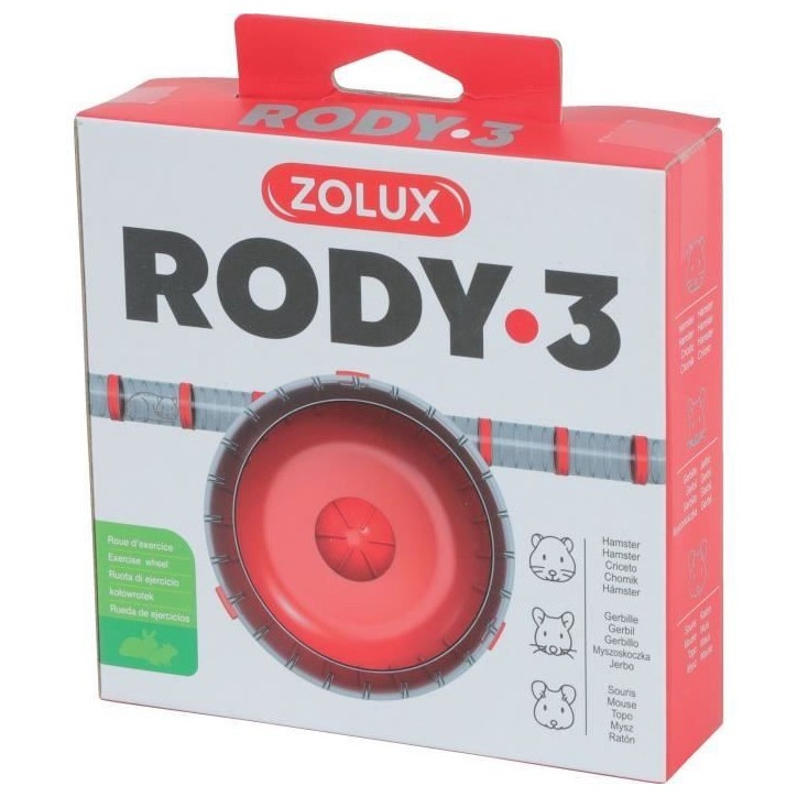 Roue d'exercice silencieuse adaptés aux cages Rody3 - ZOLUX - Rodylounge - Pour petits rongeurs - Grenadine Roue d'exercice silencieuse adaptés aux cages Rody3 - ZOLUX - Rodylounge - Pour petits rongeurs - Grenadine