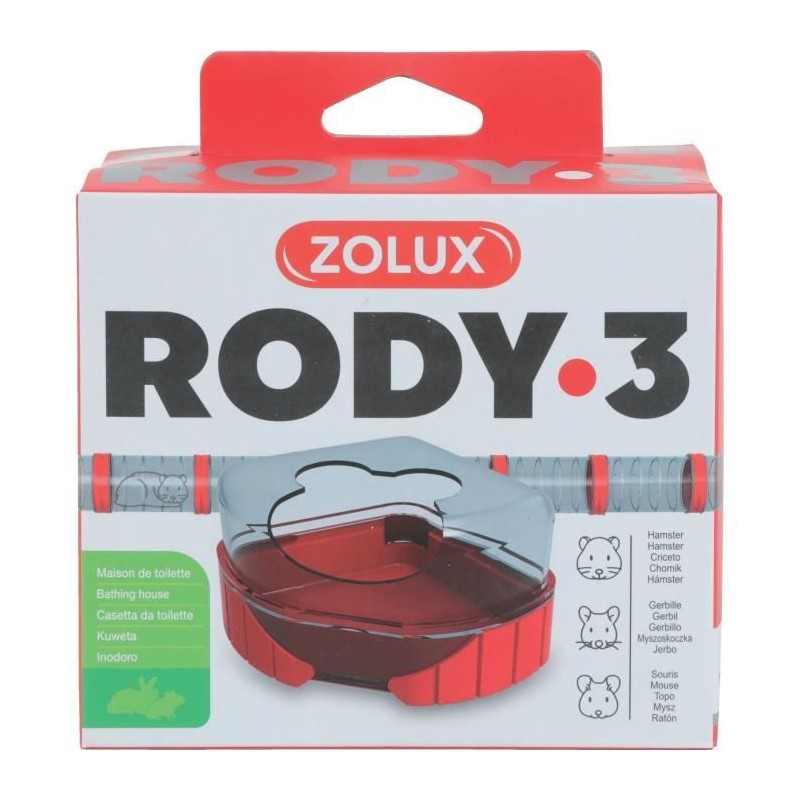 Maison de toilette pour cages Rody3 - ZOLUX - Rodylounge - Pour petits