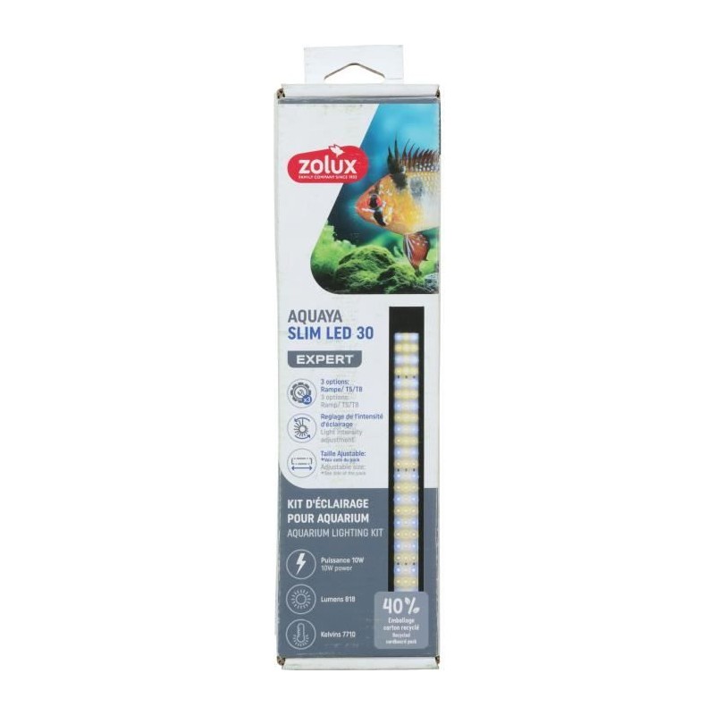 Rampe d'éclairage - Zolux - Slim LED dimmable - Ajustable et adaptabl Rampe d'éclairage - Zolux - Slim LED dimmable - Ajustable et adaptabl