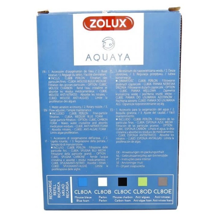 Filtre intérieur - ZOLUX - Classic 80 - 5 W - Aquarium 40 a 80 L - Débit réglable Filtre intérieur - ZOLUX - Classic 80 - 5 W - Aquarium 40 a 80 L - Débit réglable
