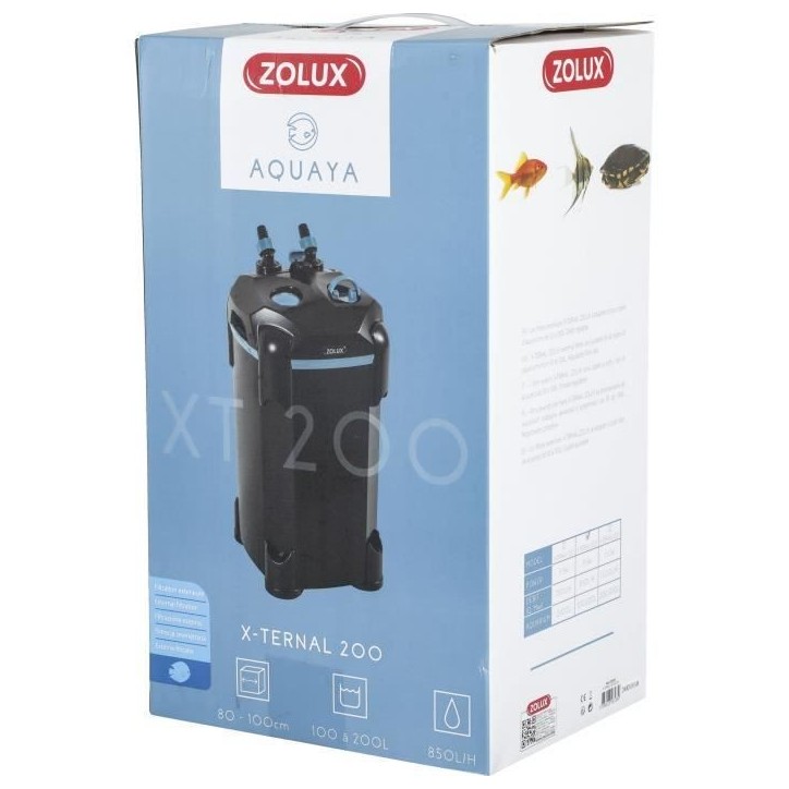Filtre extérieur - Zolux - Xternal 200 - Pour aquarium de 100 a 200 L - Débit de 850 L/h - 9.3W