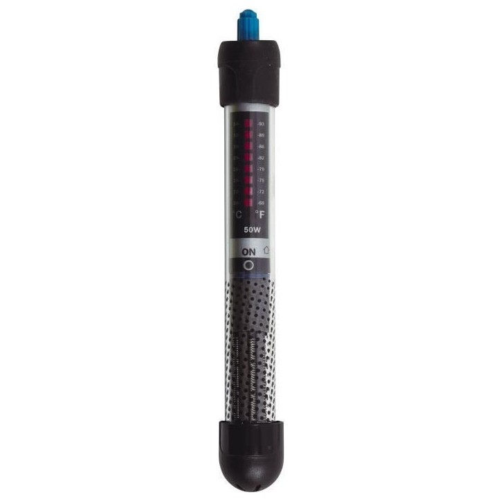 Chauffage d'aquarium - Zolux - Heater 50 - 50 W - 23 cm - Pour poissons exotiques