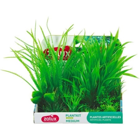 Plantes artificielles pour aquarium - ZOLUX - Plantkit - Taille M - Lo