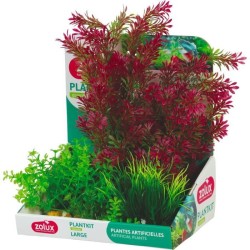 Plantes artificielles pour aquarium - ZOLUX - Plantkit - Taille M - Lo
