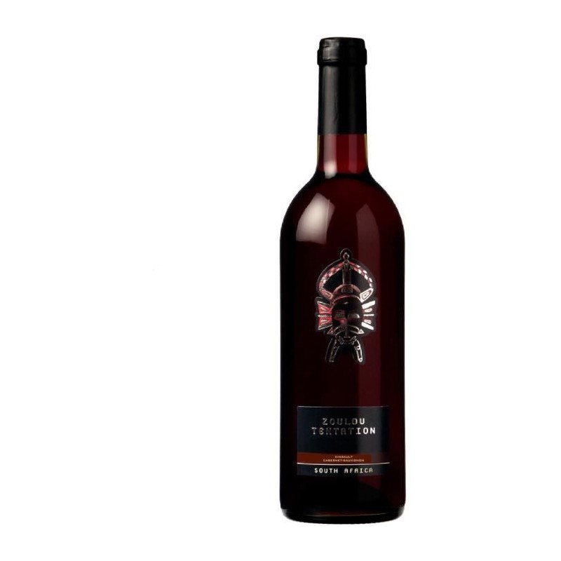 Zoulou Tentation Cinsault Cabernet Sauvignon - Vin rouge d'Afrique du Zoulou Tentation Cinsault Cabernet Sauvignon - Vin rouge d'Afrique du