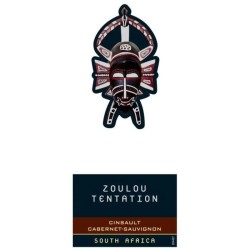 Zoulou Tentation Cinsault Cabernet Sauvignon - Vin rouge d'Afrique du