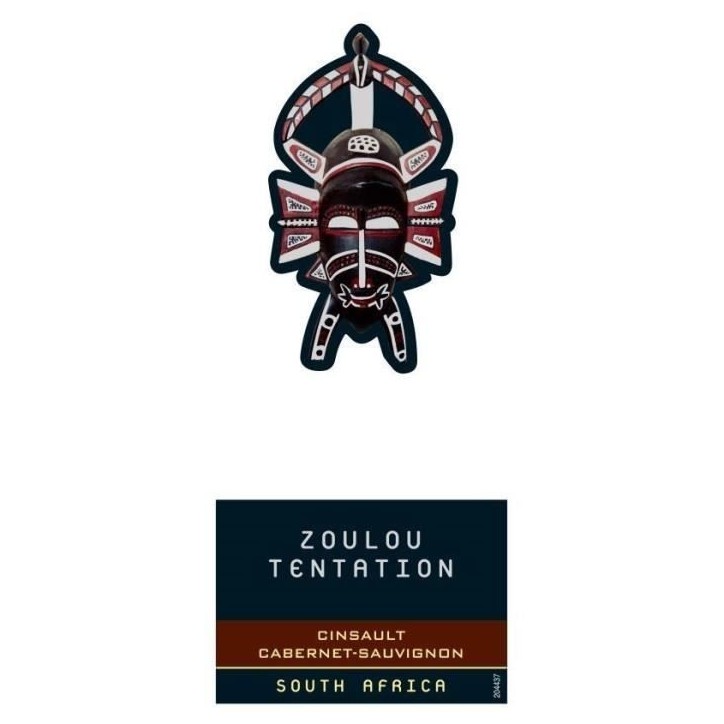 Zoulou Tentation Cinsault Cabernet Sauvignon - Vin rouge d'Afrique du Sud 2024 Zoulou Tentation Cinsault Cabernet Sauvignon - Vin rouge d'Afrique du Sud 2024