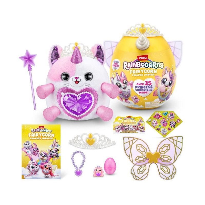 Peluches Interactives - ZURU - Fairycorn Princess S6 - 6 princesses f Peluches Interactives - ZURU - Fairycorn Princess S6 - 6 princesses f