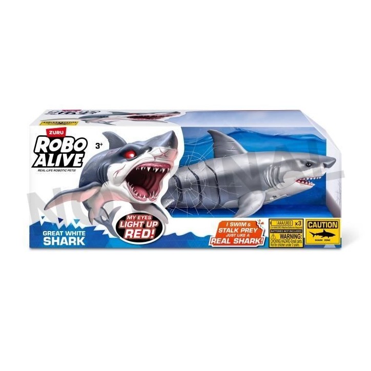 Jouet Interactif - ZURU - Shark Attack Robo Alive - Grand requin blanc avec mouvements réalistes et yeux brillants Jouet Interactif - ZURU - Shark Attack Robo Alive - Grand requin blanc avec mouvements réalistes et yeux brillants