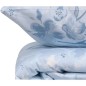 Parure de lit - 1 housse de couette 220 x 240 cm + 2 taies d'oreiller 60 x 60 cm - 100% coton renforcé - Bleu