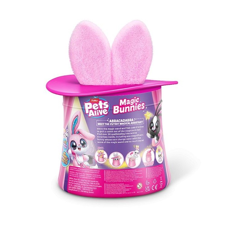 Jeu interactif - ZURU - PETS ALIVE Magic Bunnies - 20 surprises - Effets lumineux - Mixte