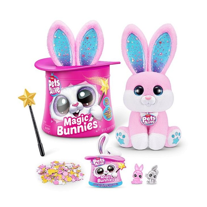 Jeu interactif - ZURU - PETS ALIVE Magic Bunnies - 20 surprises - Effets lumineux - Mixte