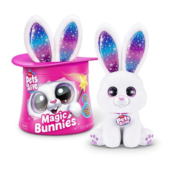 Jeu interactif - ZURU - PETS ALIVE Magic Bunnies - 20 surprises - Effets lumineux - Mixte