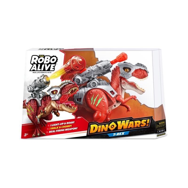 Dinosaure interactif - ZURU - ROBO ALIVE Dino Wars T-Rex - Marche et r Dinosaure interactif - ZURU - ROBO ALIVE Dino Wars T-Rex - Marche et r