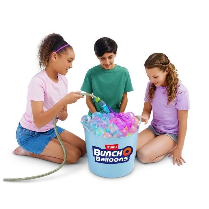 Ballons a eau - ZURU BUNCHO BALLOONS - Tropical Party - 265 ballons - Fermeture automatique - Pret en 60 sec
