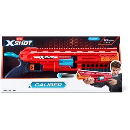 Lanceur de fléchettes - ZURU - X-SHOT Caliber - Barillet rotatif - Po