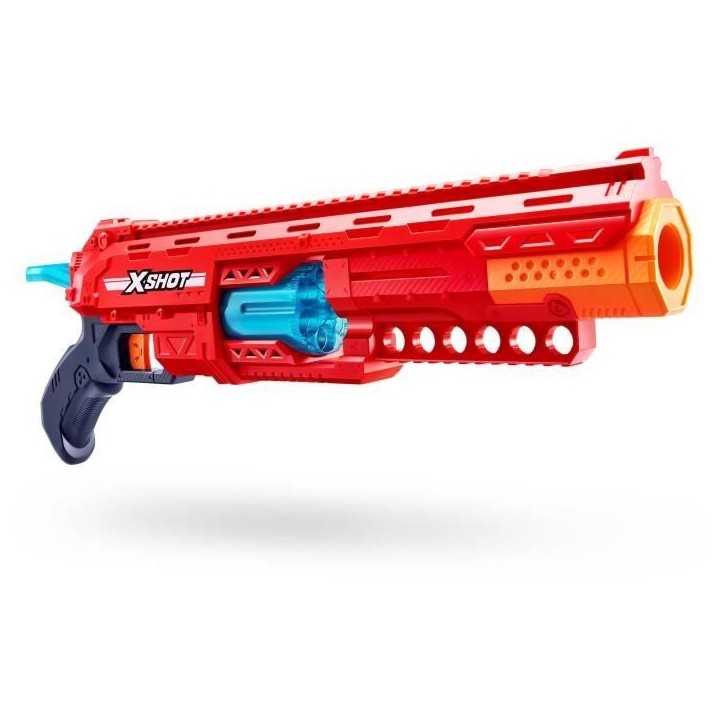 Lanceur de fléchettes - ZURU - X-SHOT Caliber - Barillet rotatif - Portée 27m - 16 fléchettes incluses