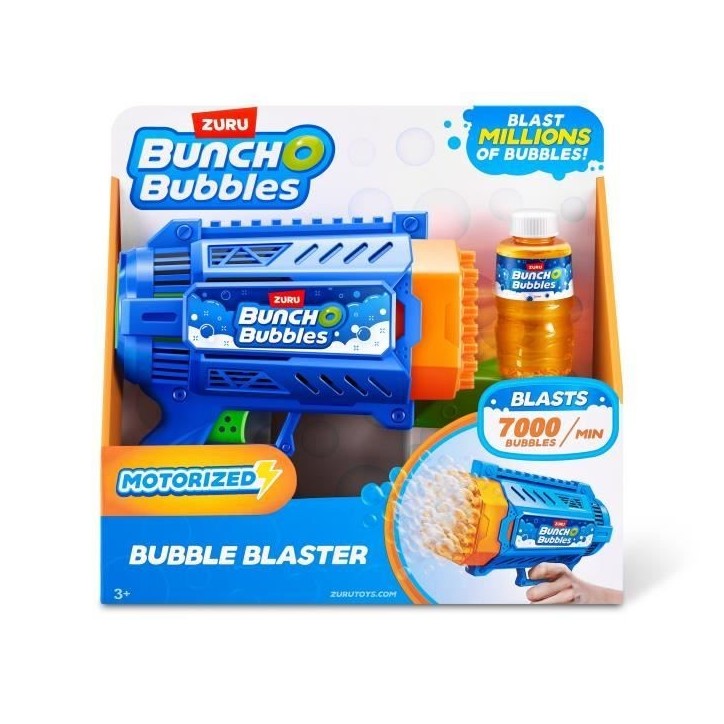 Pistolet a bulles - ZURU - Bubble Blaster Medium - 125 ml inclus - 7000 bulles/min - Plateau fourni Pistolet a bulles - ZURU - Bubble Blaster Medium - 125 ml inclus - 7000 bulles/min - Plateau fourni