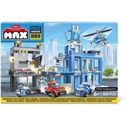 Set de Construction - ZURU - Police Station (889 pieces) - Construis l
