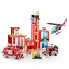 Set de Construction - ZURU - Fire Station Large (976 pieces) - Crée u