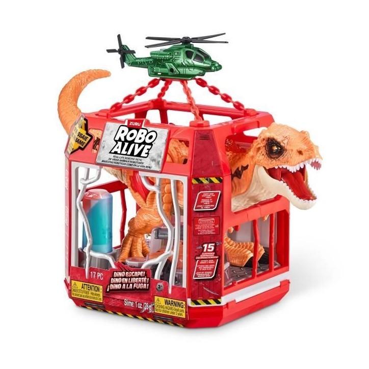 Jeu de Capture - ZURU - Dino Escape - Capture le dinosaure en liberté avec pieges et armes pour éviter la destruction