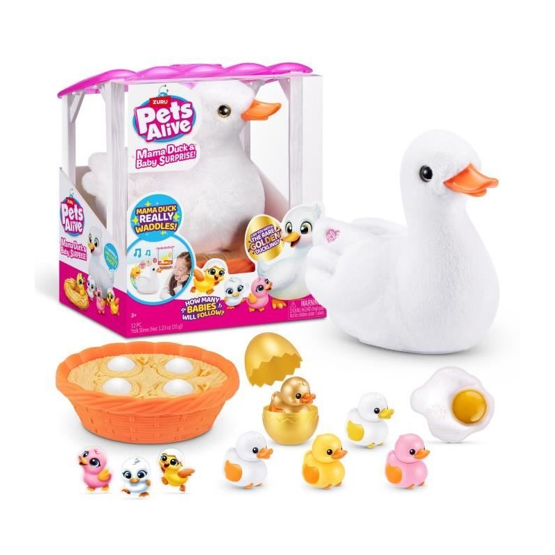 Jouet Interactif - ZURU - Mama Duck - Canetons interactifs suivant leu