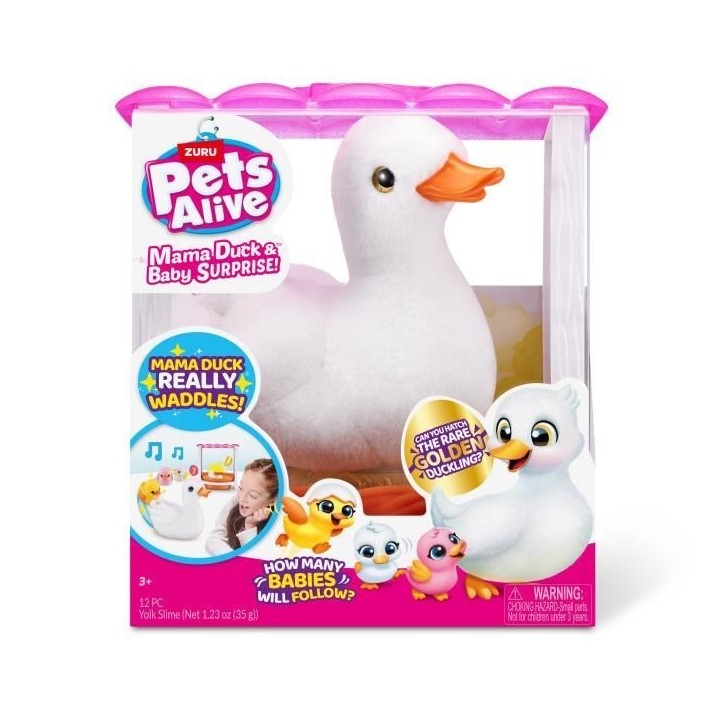 Jouet Interactif - ZURU - Mama Duck - Canetons interactifs suivant leur maman avec surprises a découvrir