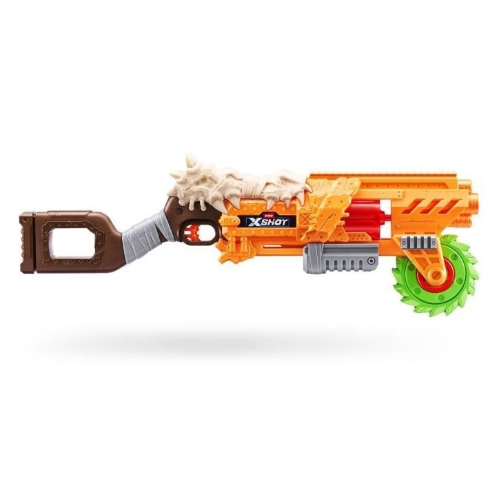 Lanceur de fléchettes - ZURU - X-SHOT Horrorfire Doomsday - Lame tournante en mousse - Portée 27 m - 16 fléchettes incluses Lanceur de fléchettes - ZURU - X-SHOT Horrorfire Doomsday - Lame tournante en mousse - Portée 27 m - 16 fléchettes incluses