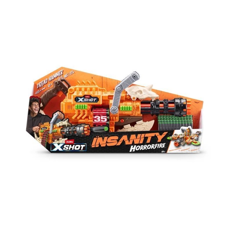 Blaster a Ceinture - ZURU - XSHOT Insanity HorrorFire Dread Hammer - B Blaster a Ceinture - ZURU - XSHOT Insanity HorrorFire Dread Hammer - B