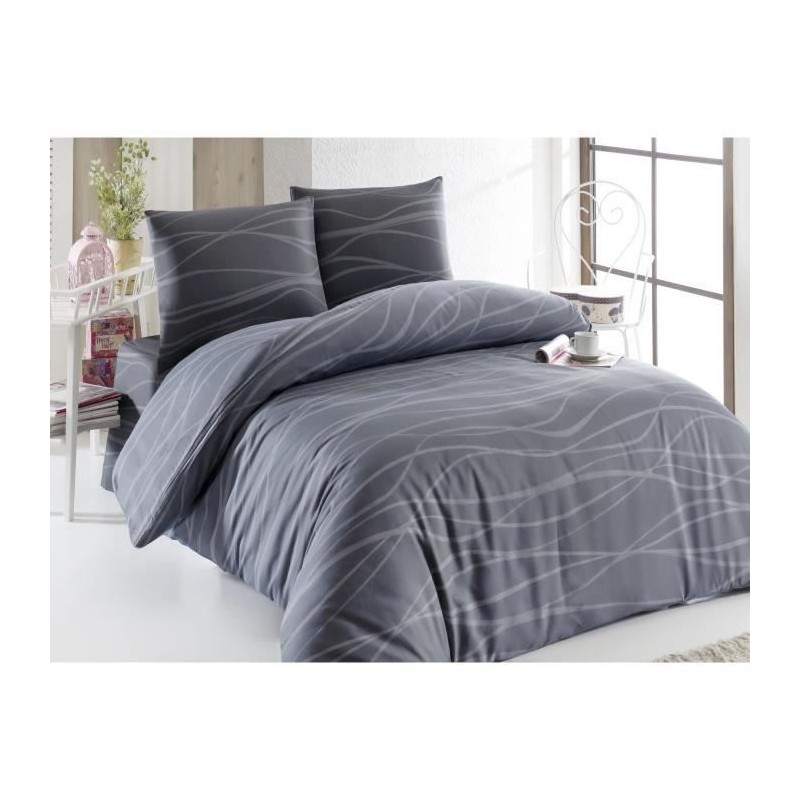 Parure de lit - 1 housse de couette 220 x 240 cm + 2 taies d'oreiller Parure de lit - 1 housse de couette 220 x 240 cm + 2 taies d'oreiller