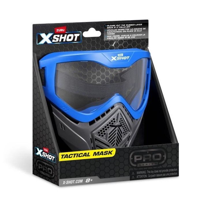 Accessoire - ZURU - X-SHOT Excel Blue Mask - Masque réglable - Design stylé - Ventilation intégrée Accessoire - ZURU - X-SHOT Excel Blue Mask - Masque réglable - Design stylé - Ventilation intégrée