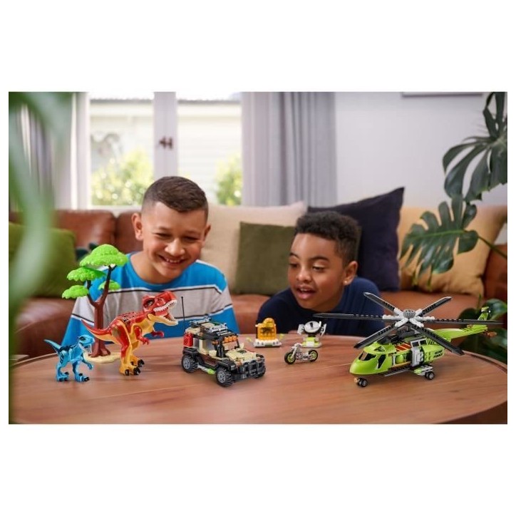 Set de Construction - ZURU - Dino Adventure Dino Hunt (592 pieces) - Aventure préhistorique avec dinosaures et véhicules Set de Construction - ZURU - Dino Adventure Dino Hunt (592 pieces) - Aventure préhistorique avec dinosaures et véhicules