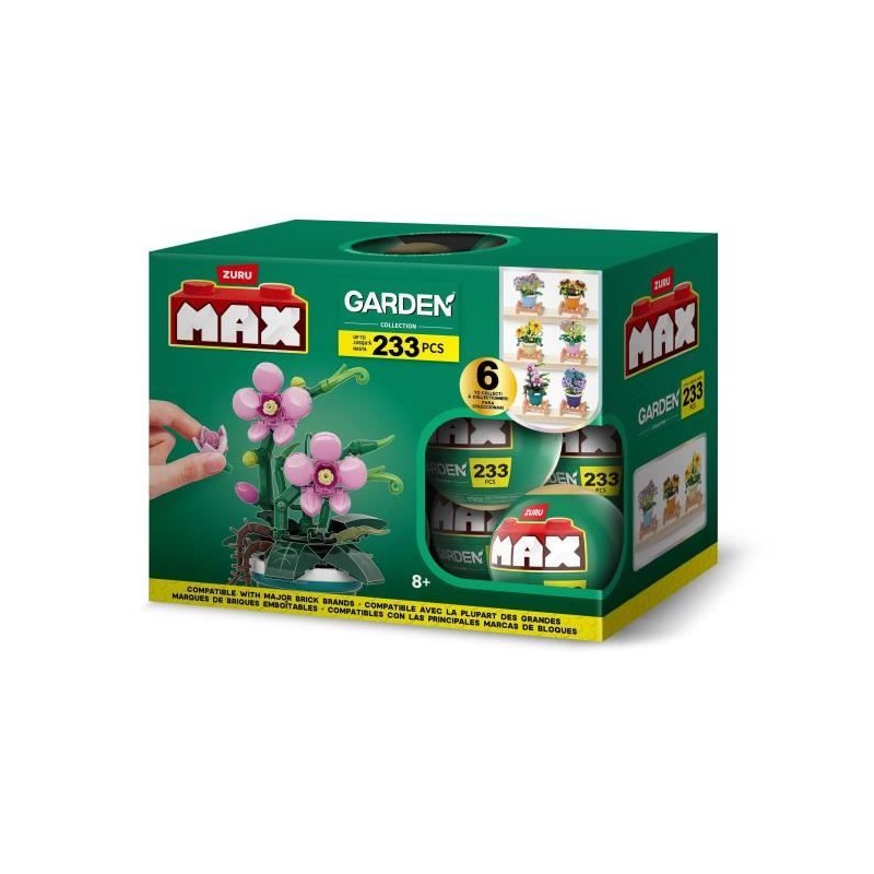 Set de construction - ZURU - Garden Pot Plants - 233 pieces max - 6 de Set de construction - ZURU - Garden Pot Plants - 233 pieces max - 6 de