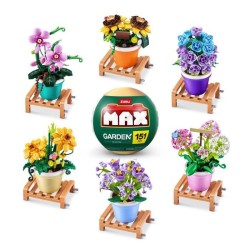 Set de construction - ZURU - Garden Pot Plants - 233 pieces max - 6 de