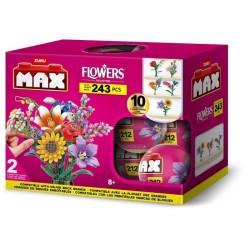 Set de construction - ZURU - Long Flowers - 243 pieces max - 10 design