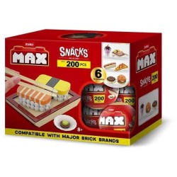 Set de construction - ZURU - Snack - 200 pieces max - 6 snacks - Burge