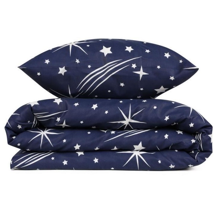 Parure de lit - 1 housse de couette 220 x 240 cm + 2 taies d'oreiller 60 x 60 cm - 65% coton, 35% polyester - Blanc Parure de lit - 1 housse de couette 220 x 240 cm + 2 taies d'oreiller 60 x 60 cm - 65% coton, 35% polyester - Blanc