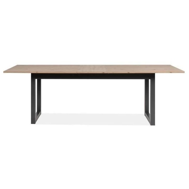 Table extensible Denver 80C - 200-240 x 75 x 90 cm - Chene artisan / anthracite - 1 exension de 40 cm inclue - 12 personnes Table extensible Denver 80C - 200-240 x 75 x 90 cm - Chene artisan / anthracite - 1 exension de 40 cm inclue - 12 personnes