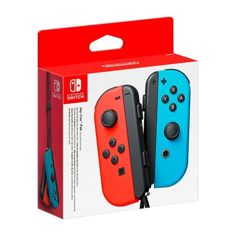 Paire de manettes Joy-Con Rouge Néon & Bleu Néon pour Nintendo Switc Paire de manettes Joy-Con Rouge Néon & Bleu Néon pour Nintendo Switc