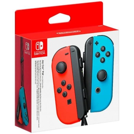 Paire de manettes Joy-Con Rouge Néon & Bleu Néon pour Nintendo Switc
