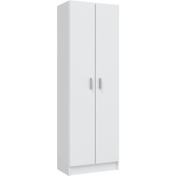 Armoire rangement chaussure - meuble d'entrée - 2 portes avec étager