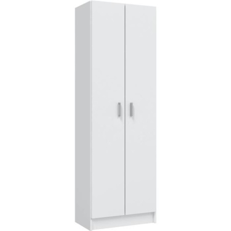 Armoire rangement chaussure - meuble d'entrée - 2 portes avec étager