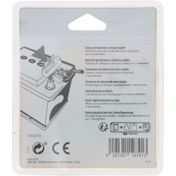 Lot de 2 cosses de batterie - XL TECH - a serrage rapide (+) (-)
