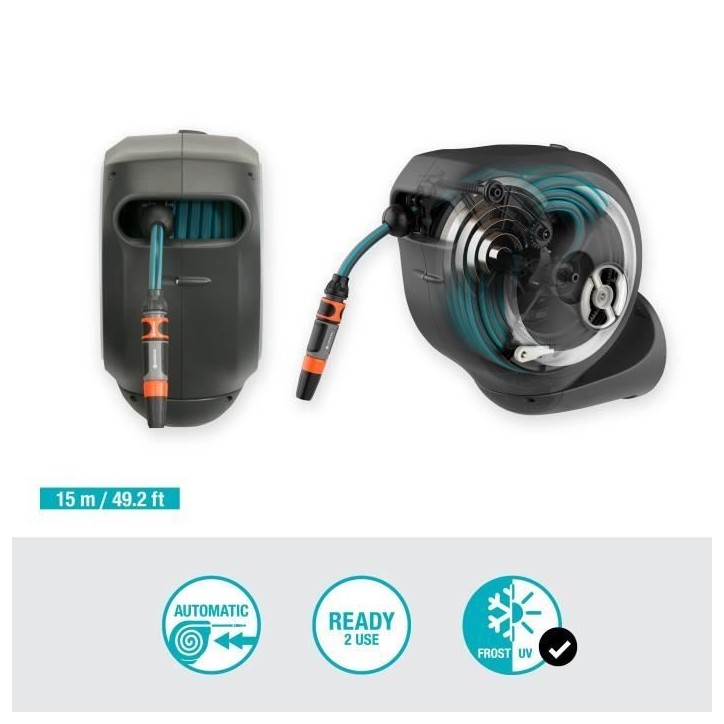 GARDENA Dévidoir automatique mural RollUp S 15 m GARDENA Dévidoir automatique mural RollUp S 15 m
