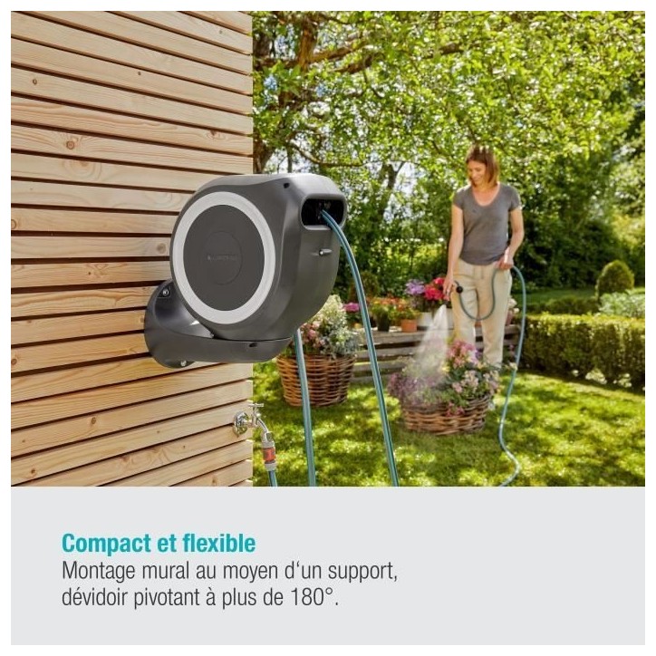 GARDENA Dévidoir automatique mural RollUp S 15 m GARDENA Dévidoir automatique mural RollUp S 15 m