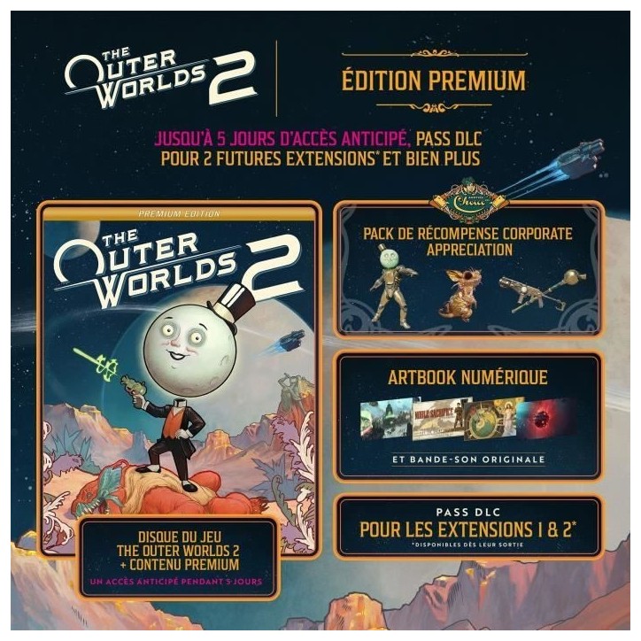 The Outer Worlds 2 - Premium - Jeu PS5 The Outer Worlds 2 - Premium - Jeu PS5