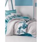 Parure de lit - 1 housse de couette 220 x 240 cm + 2 taies d'oreiller 60 x 60 cm - 100% coton renforcé - Vert Parure de lit - 1 housse de couette 220 x 240 cm + 2 taies d'oreiller 60 x 60 cm - 100% coton renforcé - Vert
