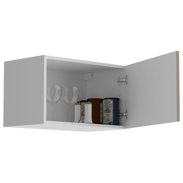 OSLO Meuble haut 1 porte - Décor Chene Jackson - L 60 x P 36 x H 35 cm OSLO Meuble haut 1 porte - Décor Chene Jackson - L 60 x P 36 x H 35 cm